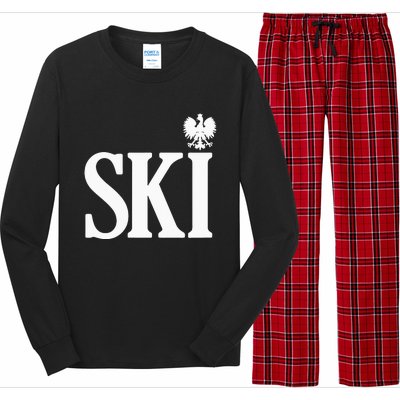 SKI Polish Surnames Ending Polish Eagle Dyngus Day Long Sleeve Pajama Set