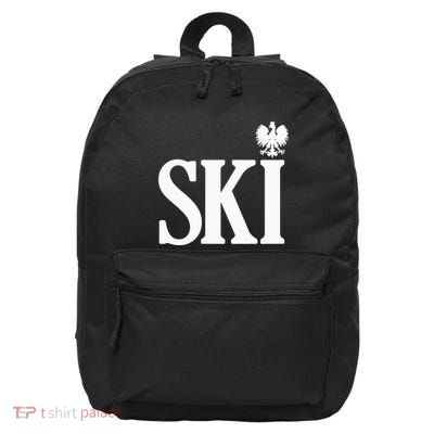 SKI Polish Surnames Ending Polish Eagle Dyngus Day 16 in Basic Backpack