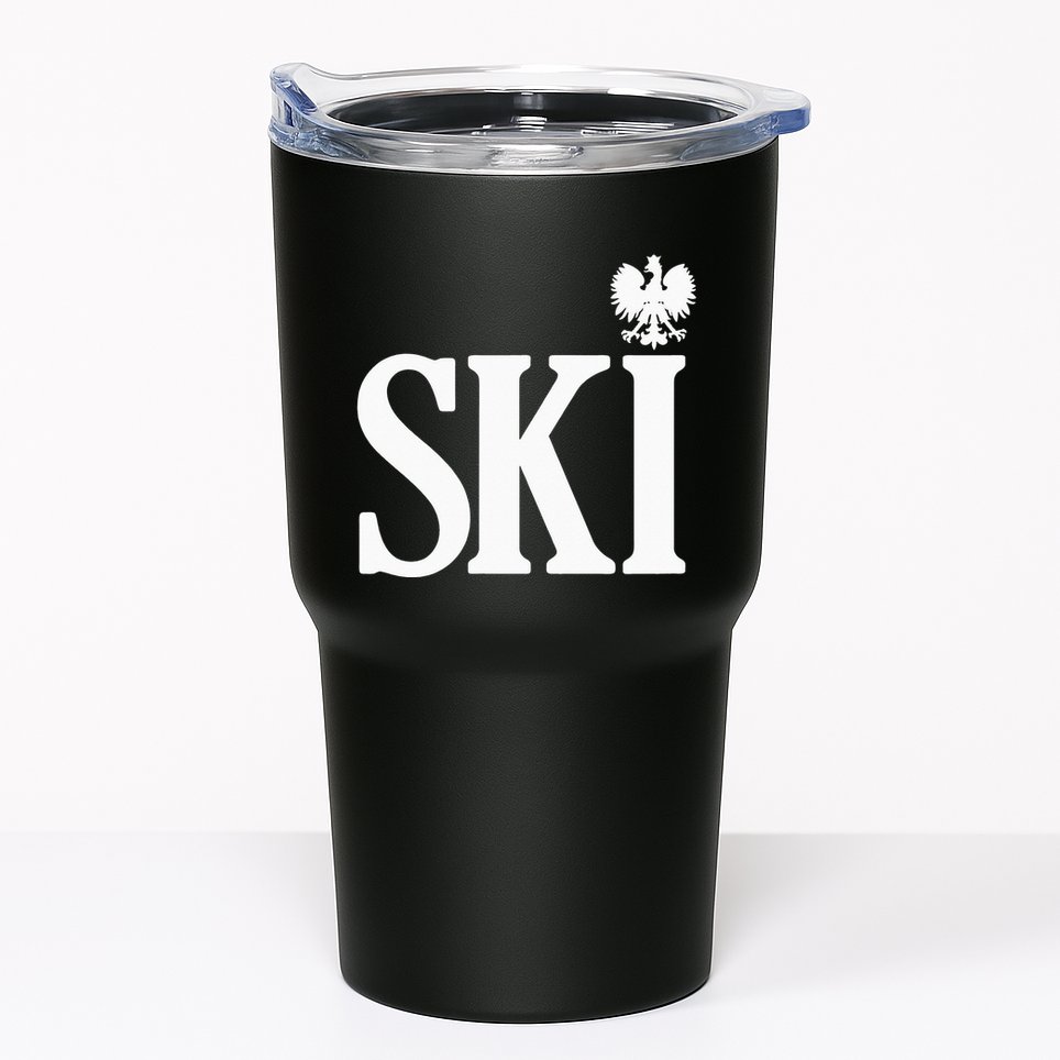 SKI Polish Surnames Ending Polish Eagle Dyngus Day Tumbler