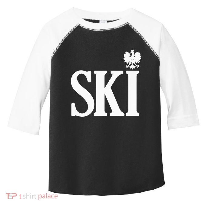 SKI Polish Surnames Ending Polish Eagle Dyngus Day Toddler Fine Jersey T-Shirt