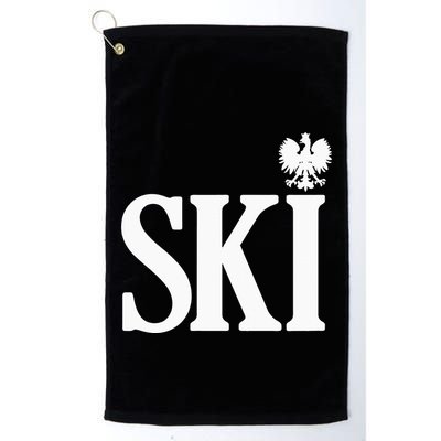 SKI Polish Surnames Ending Polish Eagle Dyngus Day Golf Towel