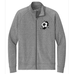 Soccer Players Soccer Team Graphic Sports Soccer Stretch Full-Zip Cadet Jacket