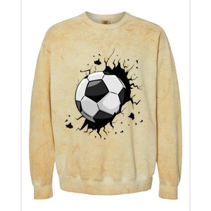 Soccer Players Soccer Team Graphic Sports Soccer Colorblast Crewneck Sweatshirt