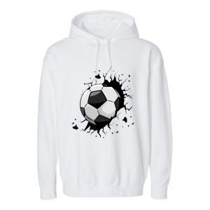 Soccer Players Soccer Team Graphic Sports Soccer Garment-Dyed Fleece Hoodie