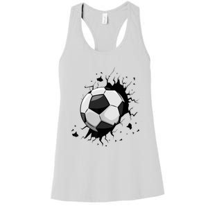 Soccer Players Soccer Team Graphic Sports Soccer Women's Racerback Tank