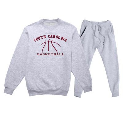 Sc Practice South Carolina Basketball Fan Hoops Gear Premium Crewneck Sweatsuit Set