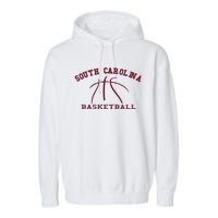 Sc Practice South Carolina Basketball Fan Hoops Gear Garment-Dyed Fleece Hoodie