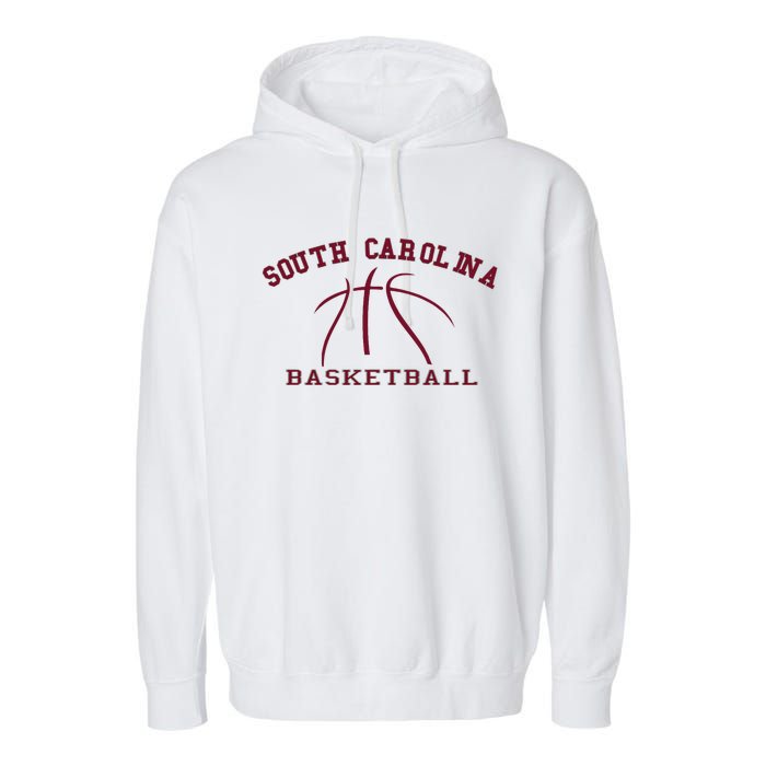 Sc Practice South Carolina Basketball Fan Hoops Gear Garment-Dyed Fleece Hoodie