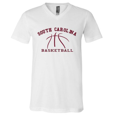 Sc Practice South Carolina Basketball Fan Hoops Gear V-Neck T-Shirt