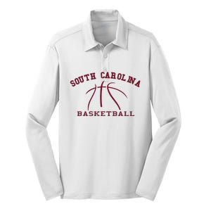 Sc Practice South Carolina Basketball Fan Hoops Gear Silk Touch Performance Long Sleeve Polo