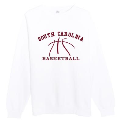 Sc Practice South Carolina Basketball Fan Hoops Gear Premium Crewneck Sweatshirt