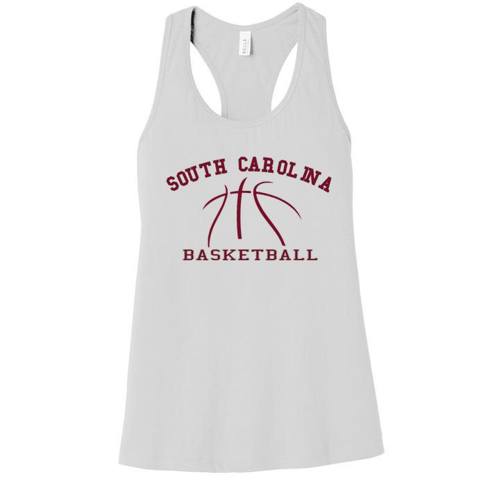 Sc Practice South Carolina Basketball Fan Hoops Gear Women's Racerback Tank