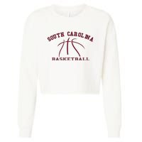 Sc Practice South Carolina Basketball Fan Hoops Gear Cropped Pullover Crew