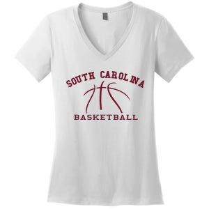 Sc Practice South Carolina Basketball Fan Hoops Gear Women's V-Neck T-Shirt