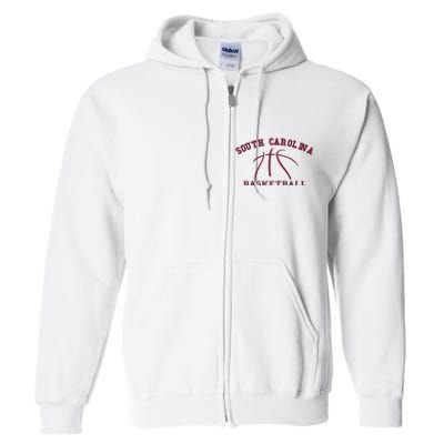 Sc Practice South Carolina Basketball Fan Hoops Gear Full Zip Hoodie