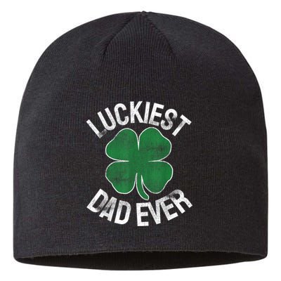 St Patrick S Day Shamrock Luckiest Dad Irish Saint PaddyS Sustainable Beanie