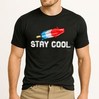 Summer Popsicle Stay Cool Funny Bomb Retro 80s Pop Gift Cooling Performance Crew T-Shirt