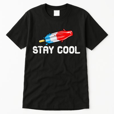 Summer Popsicle Stay Cool Funny Bomb Retro 80s Pop Gift Tall T-Shirt