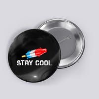 Summer Popsicle Stay Cool Funny Bomb Retro 80s Pop Gift Button