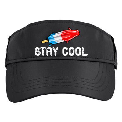 Summer Popsicle Stay Cool Funny Bomb Retro 80s Pop Gift Adult Drive Performance Visor