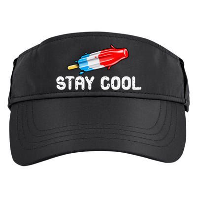 Summer Popsicle Stay Cool Funny Bomb Retro 80s Pop Gift Adult Drive Performance Visor