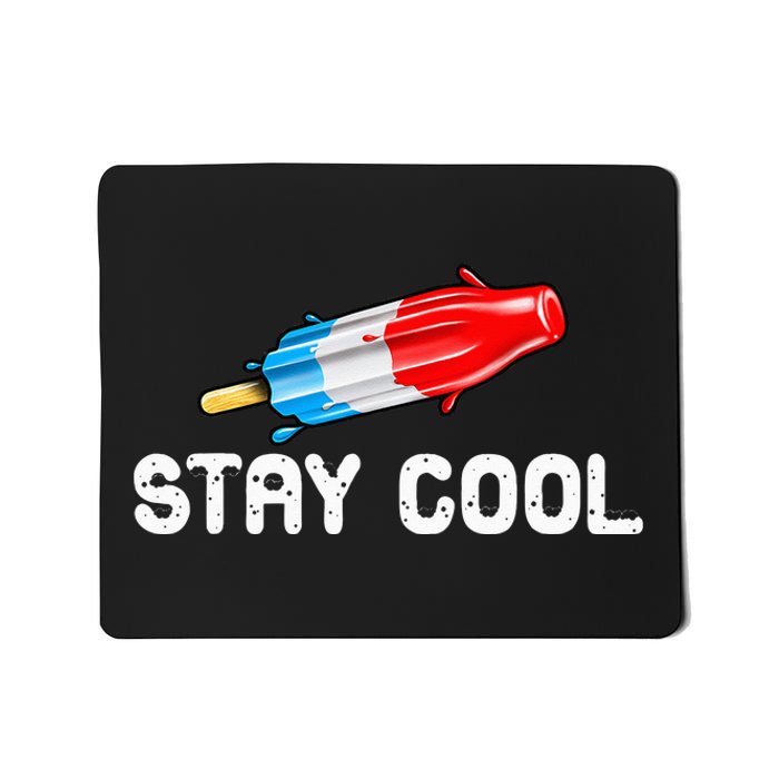 Summer Popsicle Stay Cool Funny Bomb Retro 80s Pop Gift Mousepad