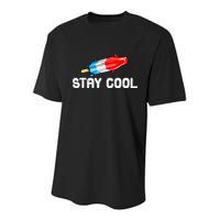 Summer Popsicle Stay Cool Funny Bomb Retro 80s Pop Gift Youth Performance Sprint T-Shirt