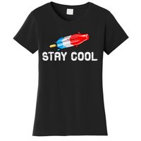 Summer Popsicle Stay Cool Funny Bomb Retro 80s Pop Gift Women's T-Shirt