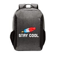 Summer Popsicle Stay Cool Funny Bomb Retro 80s Pop Gift Vector Backpack
