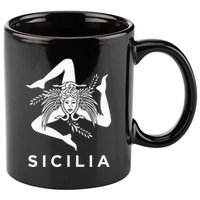 Sicilian Pride Sicilia Sicilian Flag Trinacria 11oz C Handle Ceramic Mug