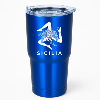 Sicilian Pride Sicilia Sicilian Flag Trinacria Tumbler