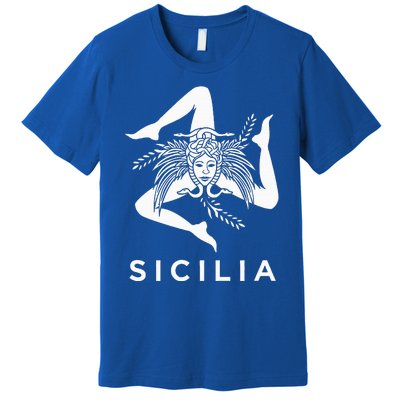 Sicilian Pride Sicilia Sicilian Flag Trinacria Premium T-Shirt