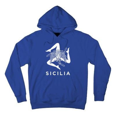 Sicilian Pride Sicilia Sicilian Flag Trinacria Tall Hoodie