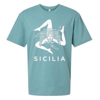 Sicilian Pride Sicilia Sicilian Flag Trinacria Sueded Cloud Jersey T-Shirt