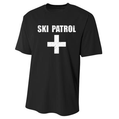 Ski Patrol Skiing First Aid Winter Hoodie Performance Sprint T-Shirt