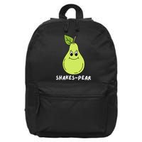 Shakes Pear Shakespeare Funny 16 in Basic Backpack