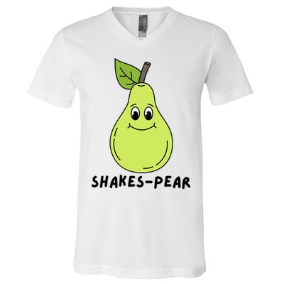 Shakes Pear Shakespeare Funny V-Neck T-Shirt
