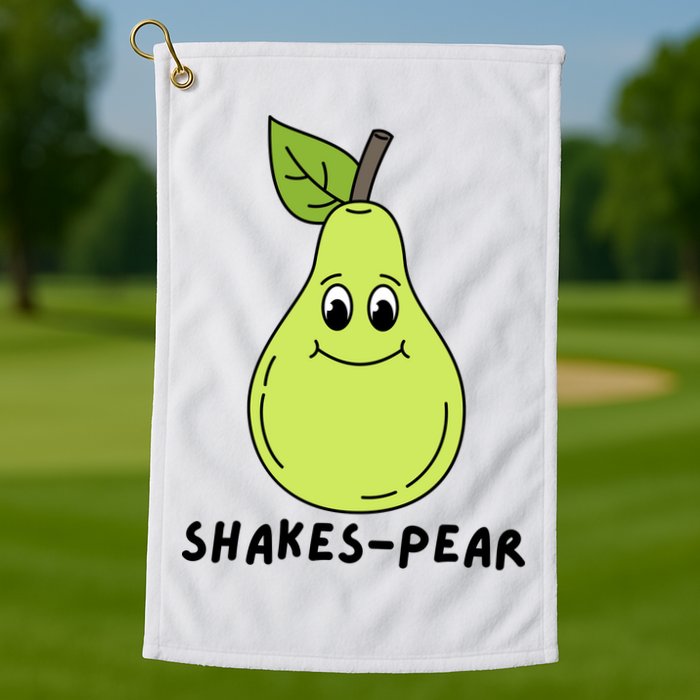Shakes Pear Shakespeare Funny Golf Towel