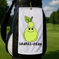 Shakes Pear Shakespeare Funny Golf Towel