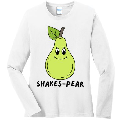 Shakes Pear Shakespeare Funny Ladies Long Sleeve Shirt