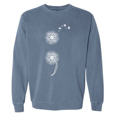 Semicolon Project Suicide Prevention Blowball Dandelion Gift Garment-Dyed Sweatshirt