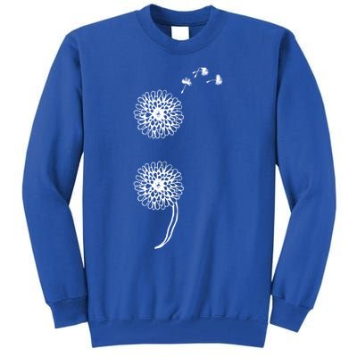 Semicolon Project Suicide Prevention Blowball Dandelion Gift Tall Sweatshirt