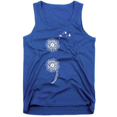 Semicolon Project Suicide Prevention Blowball Dandelion Gift Tank Top