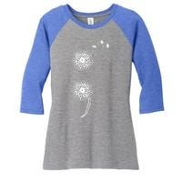 Semicolon Project Suicide Prevention Blowball Dandelion Gift Women's Tri-Blend 3/4-Sleeve Raglan Shirt