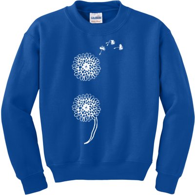 Semicolon Project Suicide Prevention Blowball Dandelion Gift Kids Sweatshirt