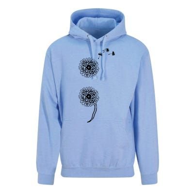 Semicolon Project Suicide Prevention Blowball Dandelion Gift Unisex Surf Hoodie