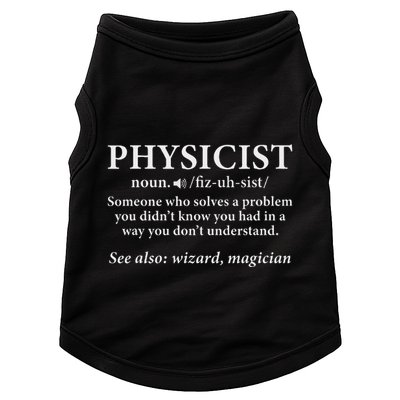 Scientist Physics Student Funny Physicist Definition Doggie Tank