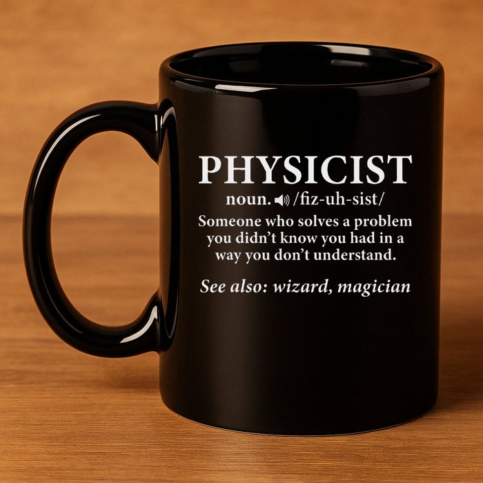 Scientist Physics Student Funny Physicist Definition 11oz C Handle Ceramic Mug