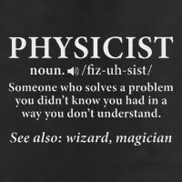 Scientist Physics Student Funny Physicist Definition Crop Fleece Hoodie