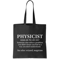 Scientist Physics Student Funny Physicist Definition Bag